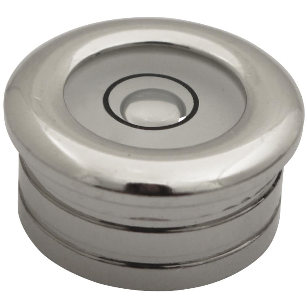 Dåselibelle ø20mm, forkromet m/indbygningsslidser Dåselibelle ø20mm, forkromet m/indbygningsslidser