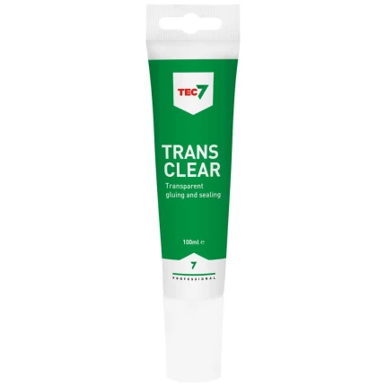Tec7 Trans7 lim/fugemasse, transparent, tube 100ml