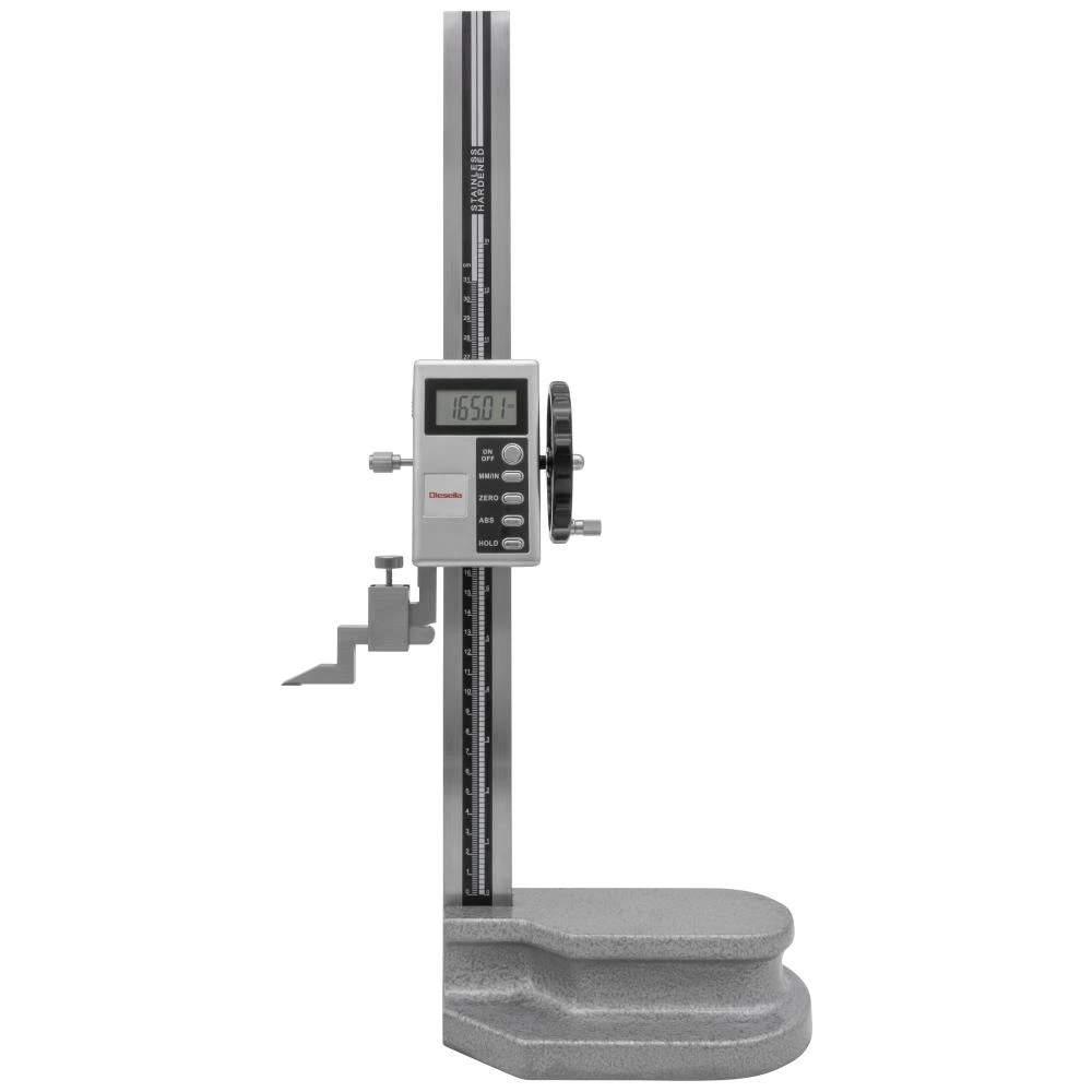 Digital højdemåler 0-300×0,01mm m/justeringshjul Digital højdemåler 0-300×0,01mm m/justeringshjul