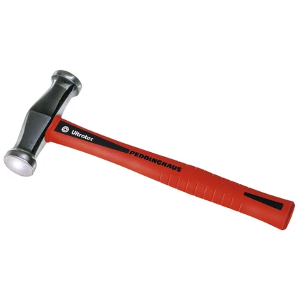 Gummihammer rund/flad bane hvid ø65 mm