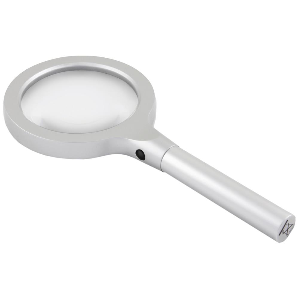 Lup 2,5× forstørrelse ø90mm linse, 12×LED-lys Lup 2,5× forstørrelse ø90mm linse, 12×LED-lys