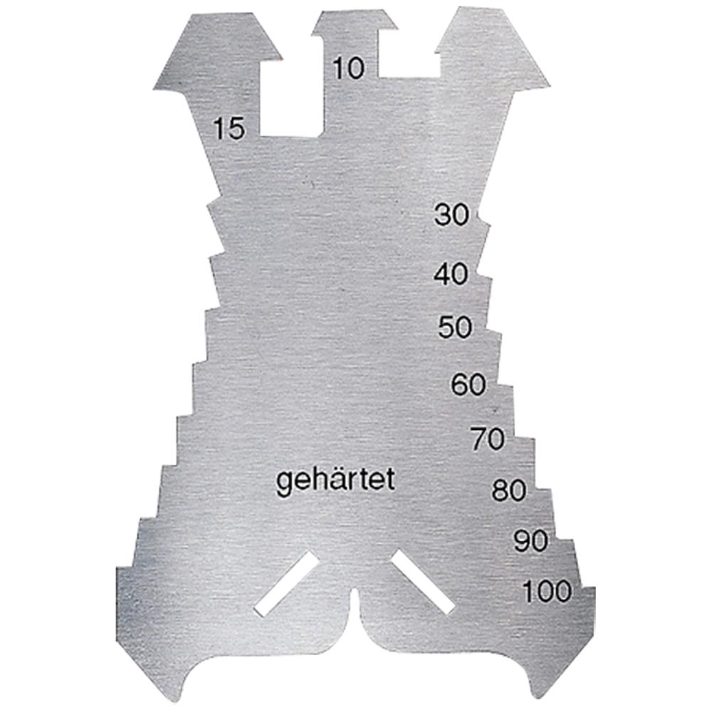 Ridse skabelon til zink og kobber, 5-100 mm Ridse skabelon til zink og kobber, 5-100 mm