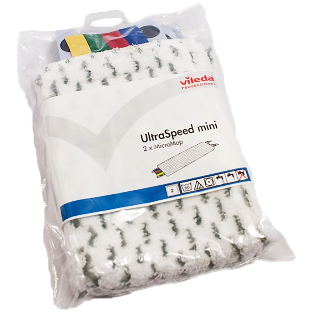 Vileda Ultraspeed Mini refill f/fladmoppe, 2 stk Vileda Ultraspeed Mini refill f/fladmoppe, 2 stk