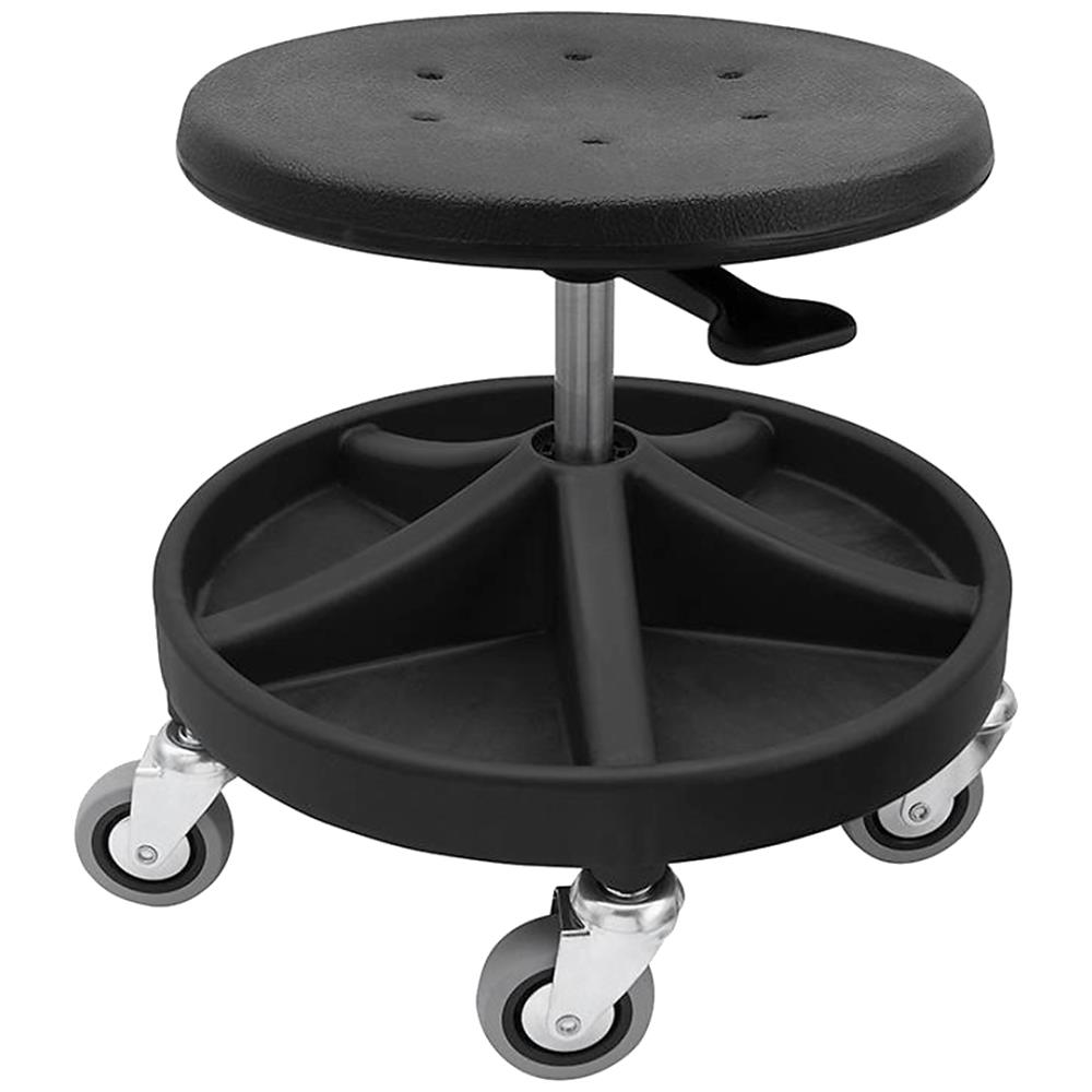 Montørstol m/5 hjul, sort, højde 470-650mm Montørstol m/5 hjul, sort, højde 470-650mm