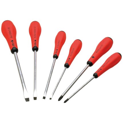 Peddinghaus RedGrip skruetrækkersæt kærv-PH, 6stk