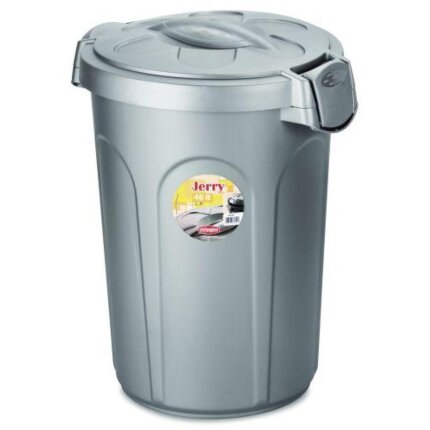 Fodertønde  M/Låg  Grå 46L