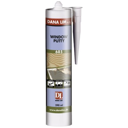Window Putty 685 vejrbestandig kit hvid 290ml