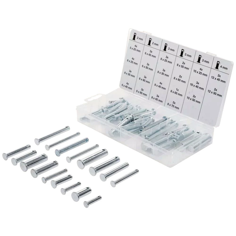 BGS sikringsboltsortiment 5-12 mm 21 str. 60 dele BGS sikringsboltsortiment 5-12 mm 21 str. 60 dele