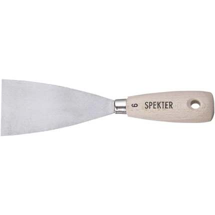 Spekter spartel m/hård klinge og træhåndtag, 50mm