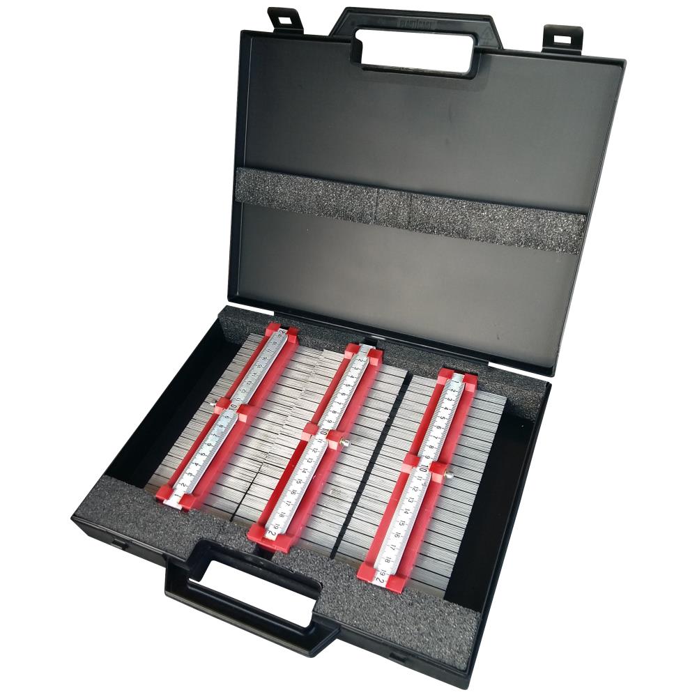 Kontur-/profilmåler, sæt m/2 enheder og lineal Kontur-/profilmåler, sæt m/2 enheder og lineal