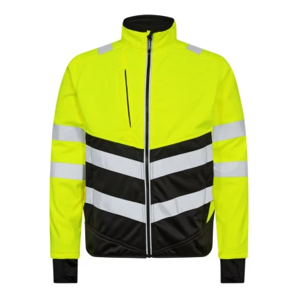 Safety softshell jakke gul sort str XL