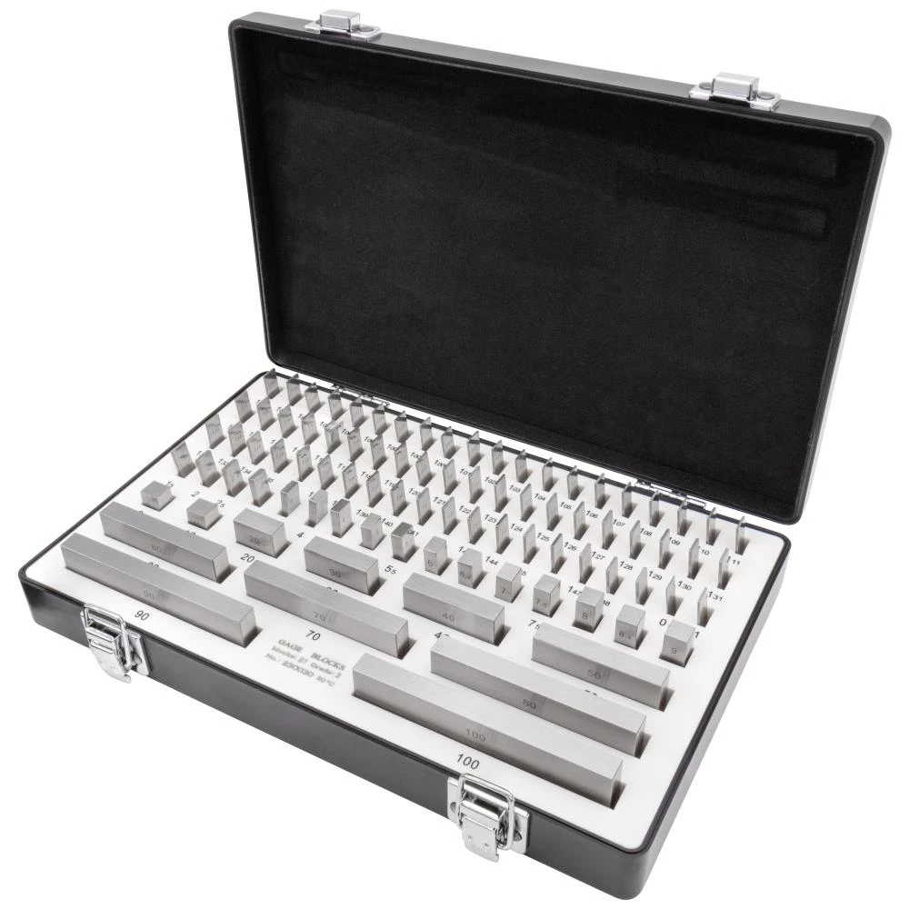 Måleklodser DIN EN ISO 3650 kl.1, sæt 112 stk Måleklodser DIN EN ISO 3650 kl.1, sæt 112 stk