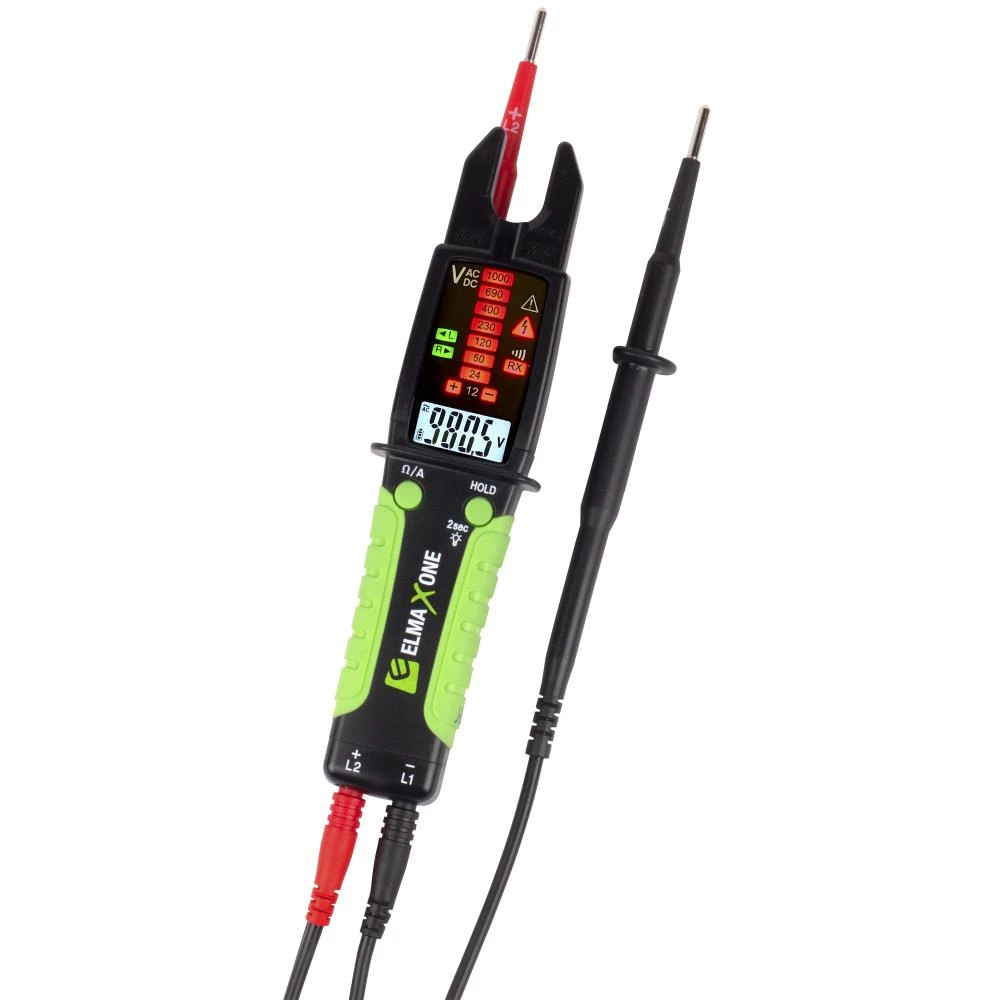 Elma X One spændingstester m/åben strømtang Elma X One spændingstester m/åben strømtang