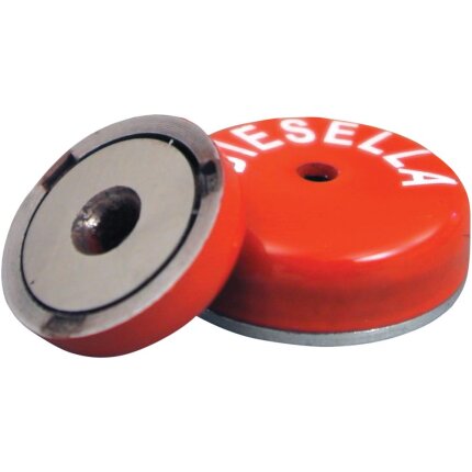 Pottemagnet lav Alnico ø19,0 × 7,75 mm hul 3,5