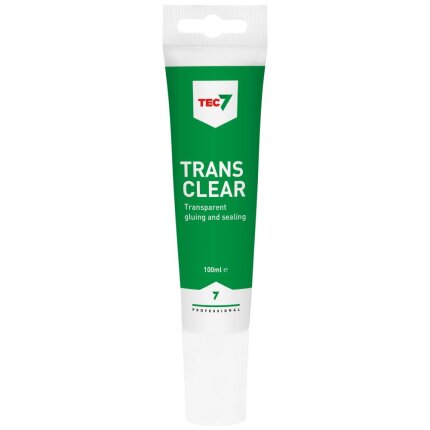 Tec7 Trans7 lim/fugemasse, transparent, tube 100ml