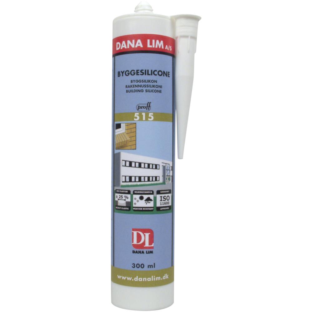 Danaseal Construction 515 siliconefuge hvid 300 ml Danaseal Construction 515 siliconefuge hvid 300 ml