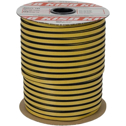 Tætningsliste Kiso 141 Profile sort 2×8mm 225m