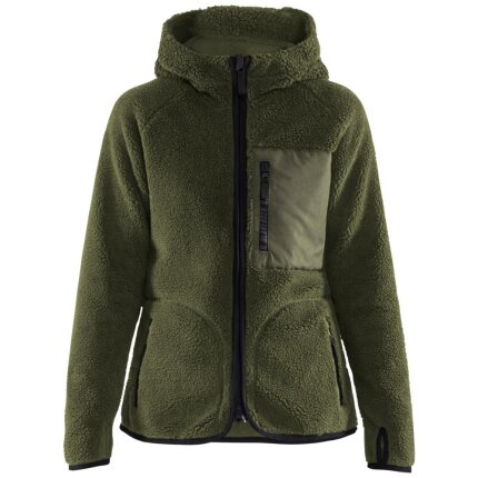 Fiberpelsjakke 4727 m/hætte dame