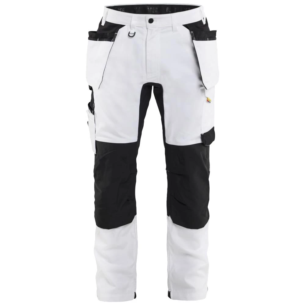 Arbejdsbuks 1770 stretch hvid/sort Arbejdsbuks 1770 stretch hvid/sort