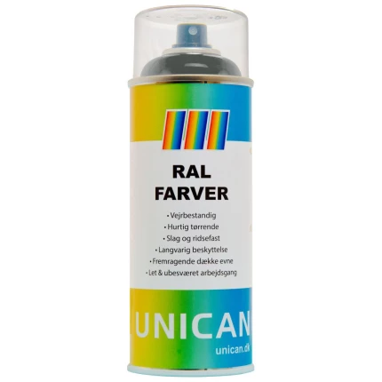 Unican RAL7043 trafikgrå spraymaling 400ml