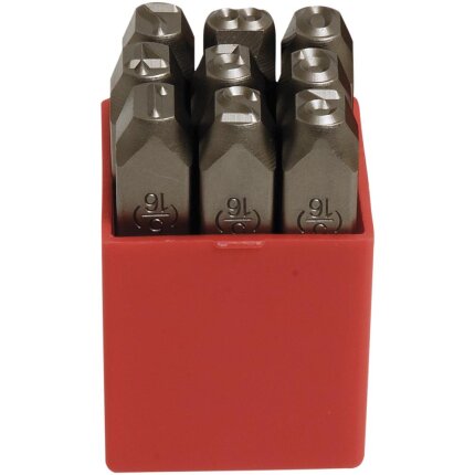 Ståltal-sæt 7267 i plastbox 6 mm