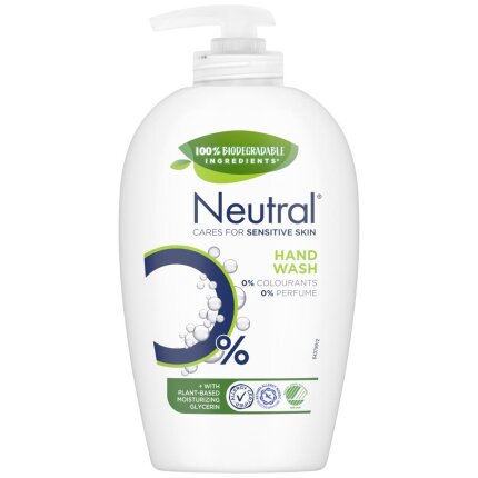Cremesæbe Neutral Hand Wash pumpeflaske, 6×250ml