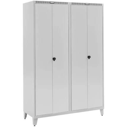 Garderobeskab dobbelt lige GDT21-6050174 grå/grå