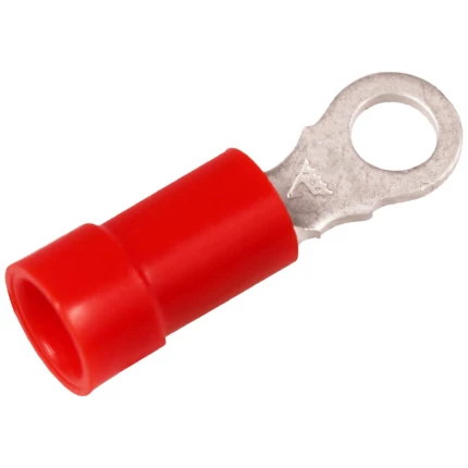 Spademuffe helisol. 0,5-1,5mm2 4,8×0,8 rød pk/100