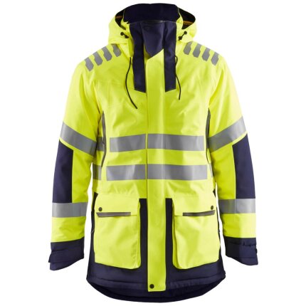 Hi-vis vinterparka 4469 Evolution gul/marine 3XL