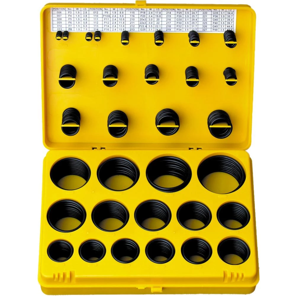 Sortiment O-ringe i mm-mål Sortiment O-ringe i mm-mål