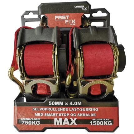Cargofix Fastfix surringssæt 1500kg 50mm×3m, 2 stk