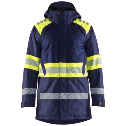 Hi-vis vinterparka 4485 marine/orange XL