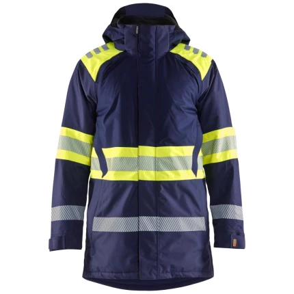 Hi-vis vinterparka 4485 marine/orange XL