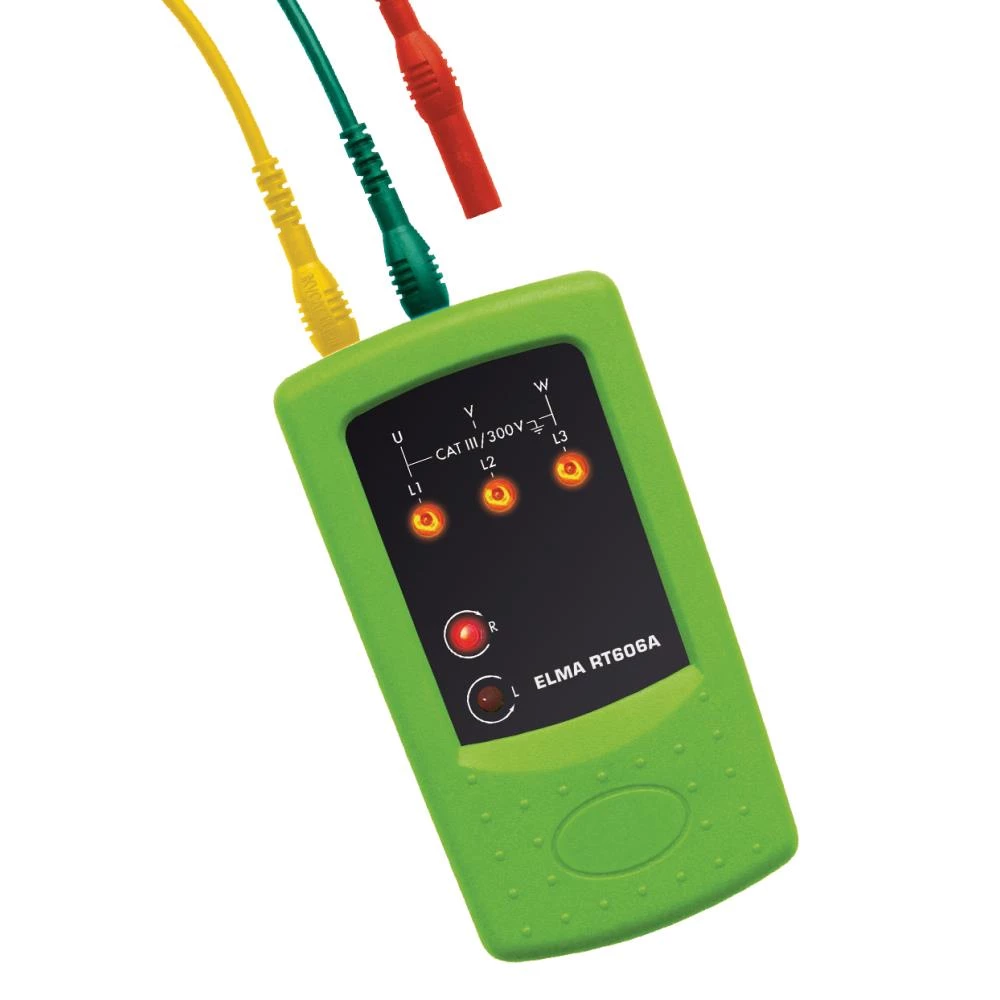 Fasefølge/Drejefelttester RT606A Fasefølge/Drejefelttester RT606A