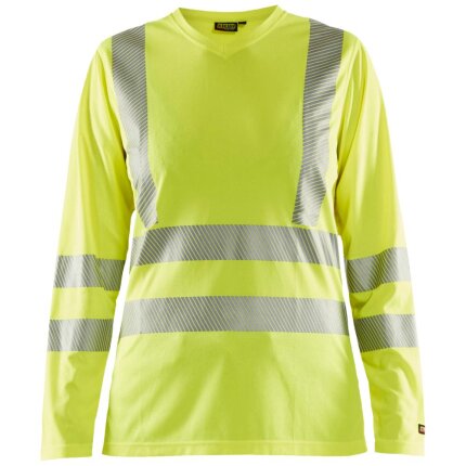 Hi-vis T-shirt 3485 lange ærmer dame