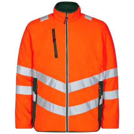 Safety fleecejakke zip-in rød/sort 6XL