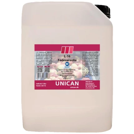 Unican L-16 fødevareolie 5ltr