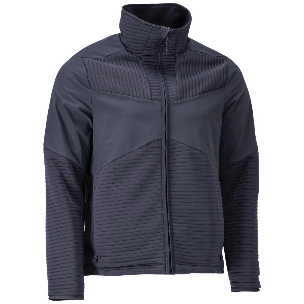 Fleecetrøje m/lynlås foret fitted mørk marine Fleecetrøje m/lynlås foret fitted mørk marine