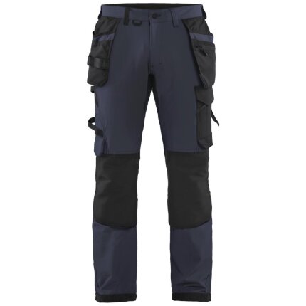 Håndværkerbuks 1522 stretch mørk marine/sort C44