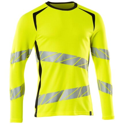 Safe T-shirt l/æ hi-vis orange/mørk antracit XL