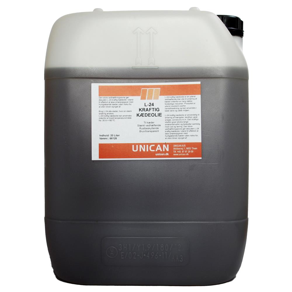 Unican L-24 kraftig kædeolie 20ltr Unican L-24 kraftig kædeolie 20ltr