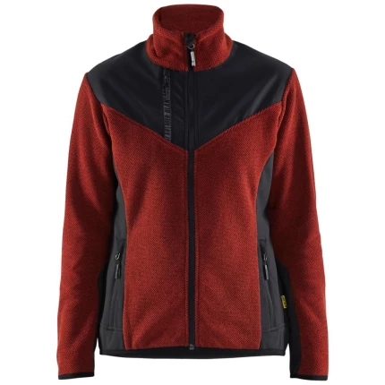 Strikjakke 5943 m/softshell dame