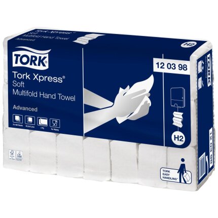 Tork håndklædeark Xpress Soft H2 Z-fold, 21×180ark