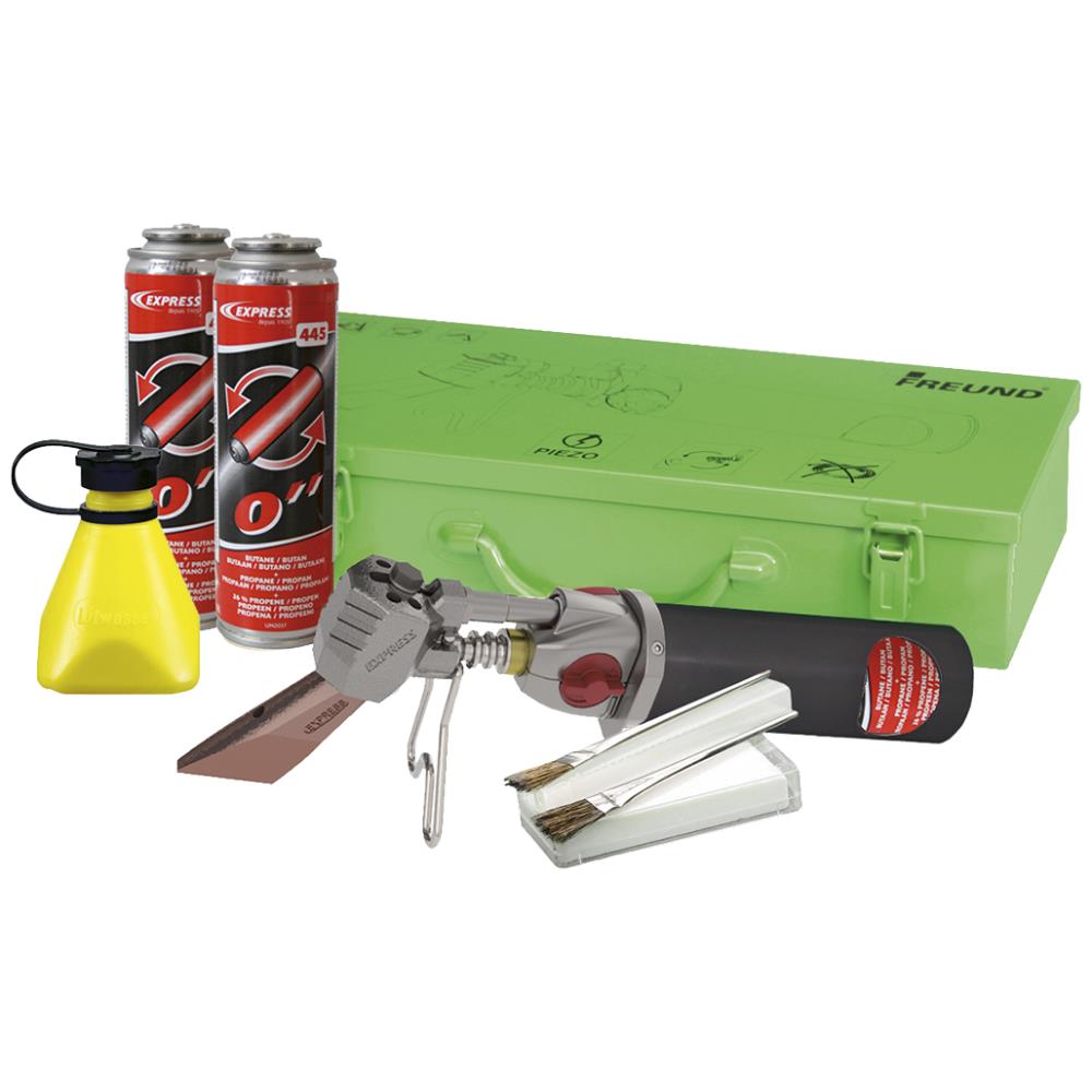 Loddekolbesæt Freund i metalkasse Loddekolbesæt Freund i metalkasse