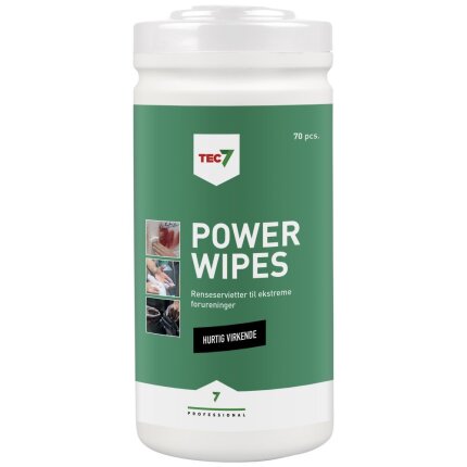Tec7 Powerwipes renseservietter, dåse 70stk