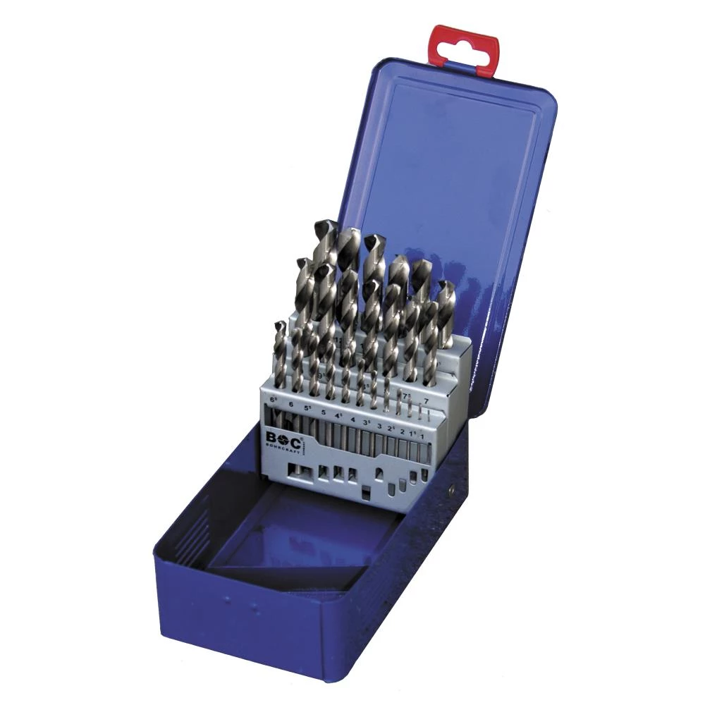 Bohrcraft spiralborsæt 1120 HSS-G MG13 25stk Bohrcraft spiralborsæt 1120 HSS-G MG13 25stk