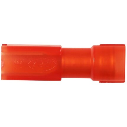 Spademuffe helisol. 0,5-1,5mm2 4,8×0,8 rød pk/100