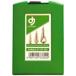 DJ TOOLS trappeborsæt HSS 4-30 mm, plastæske 3 stk