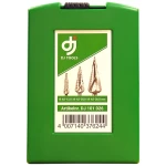 DJ TOOLS trappeborsæt HSS 4-30 mm, plastæske 3 stk