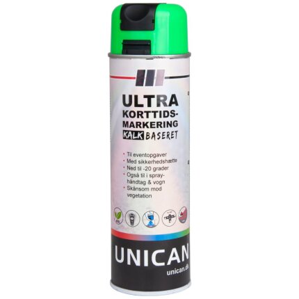 Unican Ultra markérspray grøn 500ml